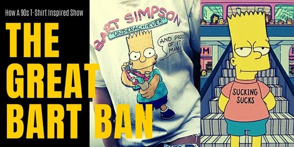1990s Bart Simpson Ban Inspires Bart’s Homemade T-Shirts