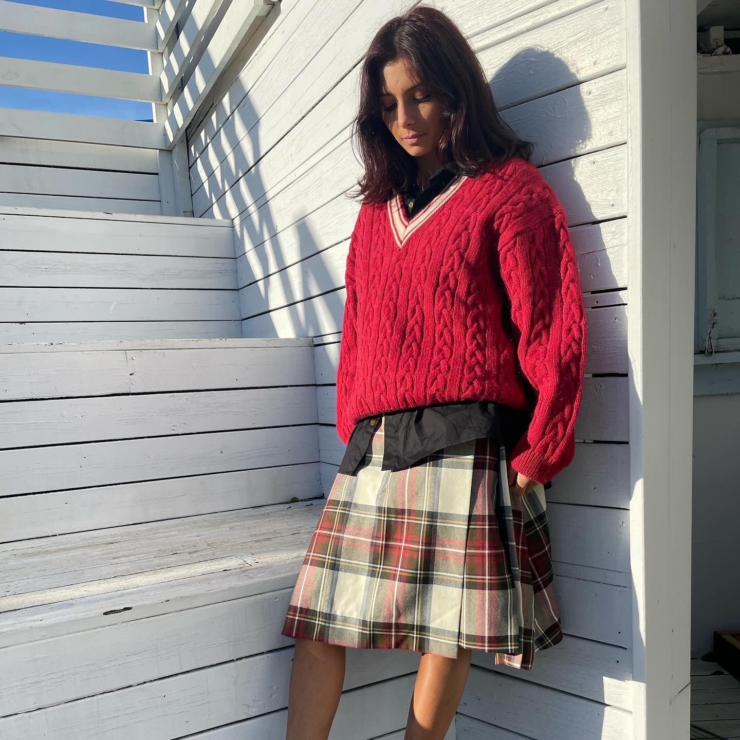 Vintage Cable Knit Sweater