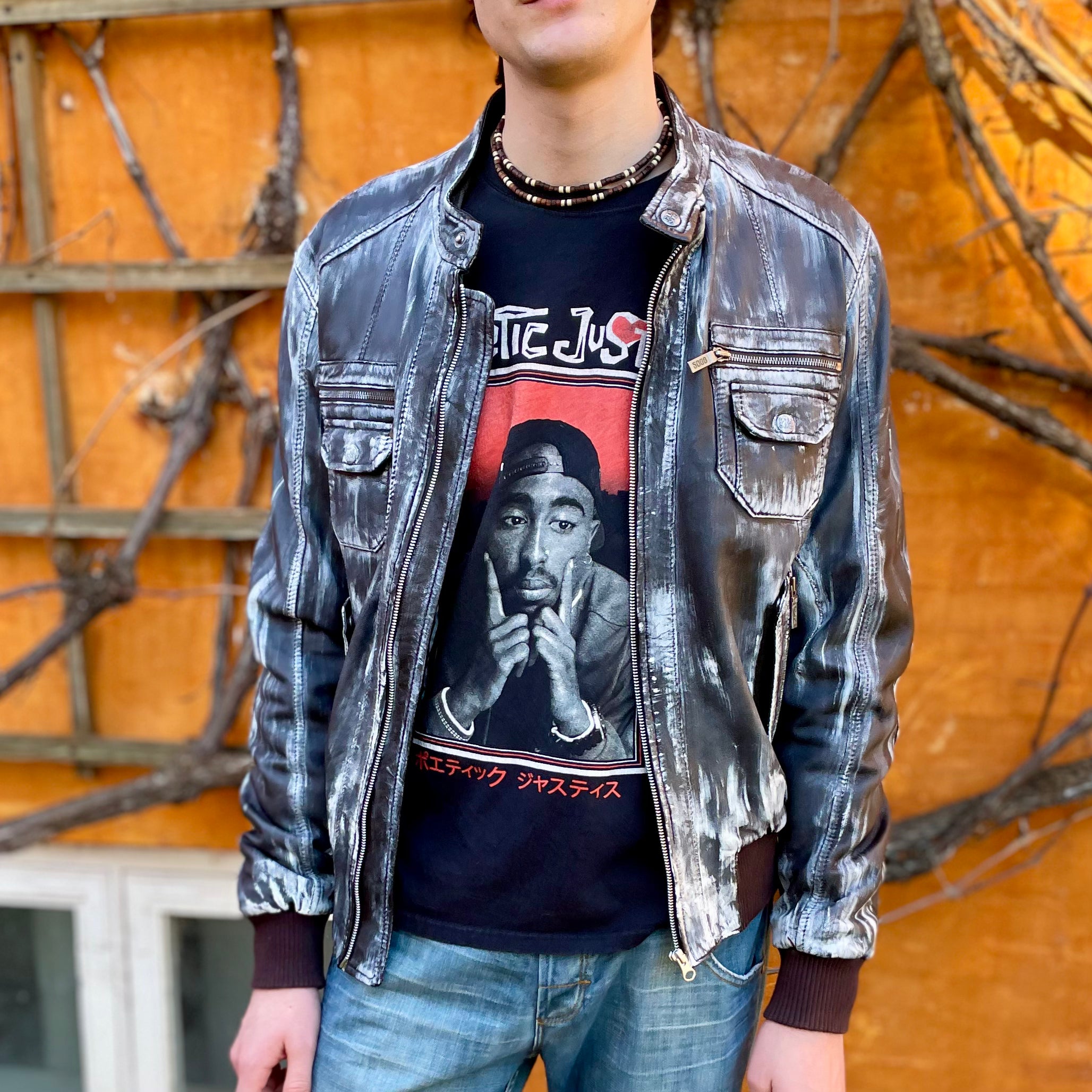 Vintage Tupac Poetic Justice Black Long Sleeve Shirt