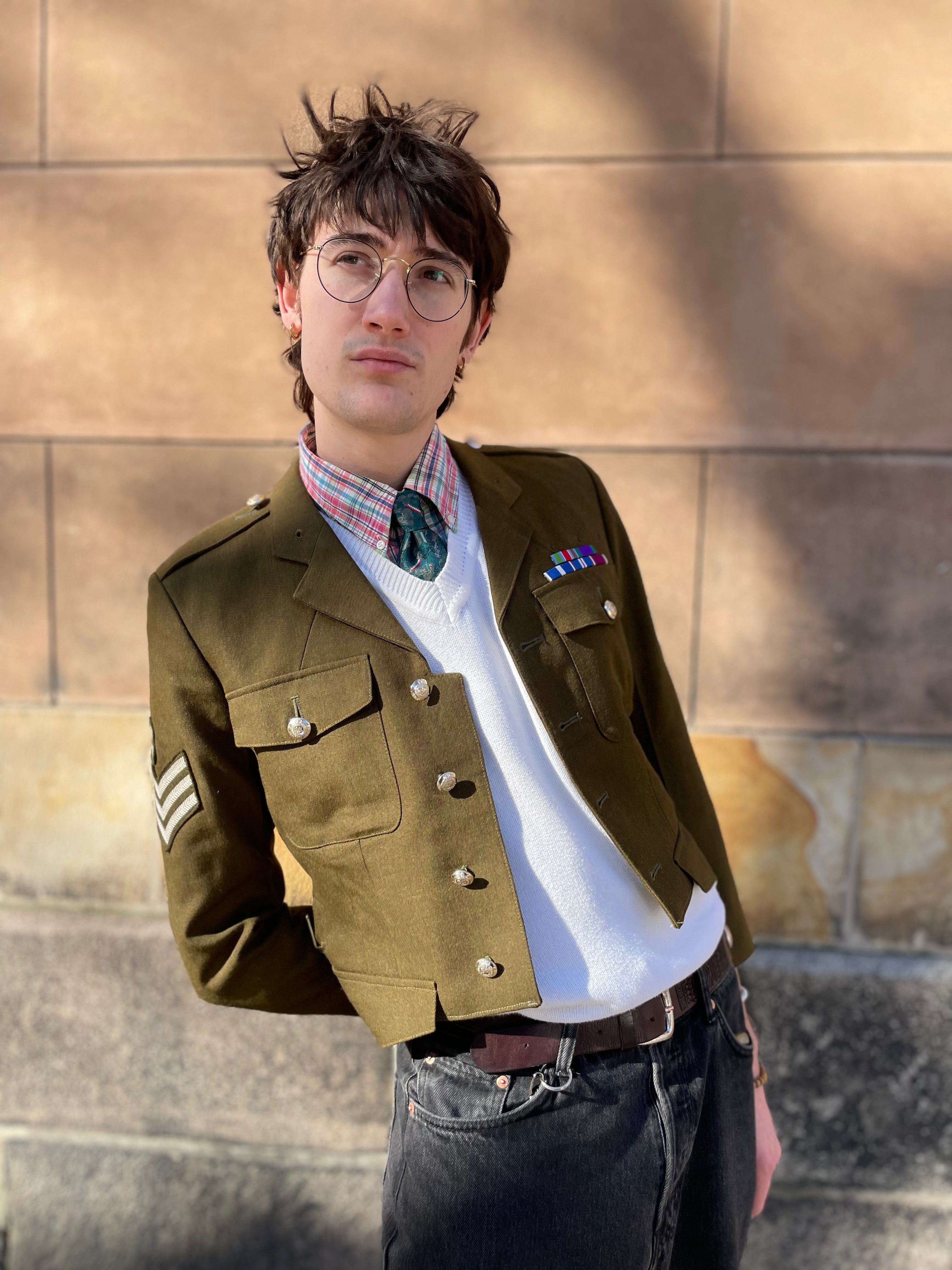 Portayal x 12oz Vintage Upcycled British Army Pattern Dress Uniform