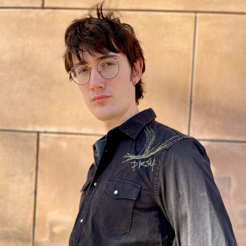 Portayal x 12oz Vintage Upcycled embroidered Diesel Shirt