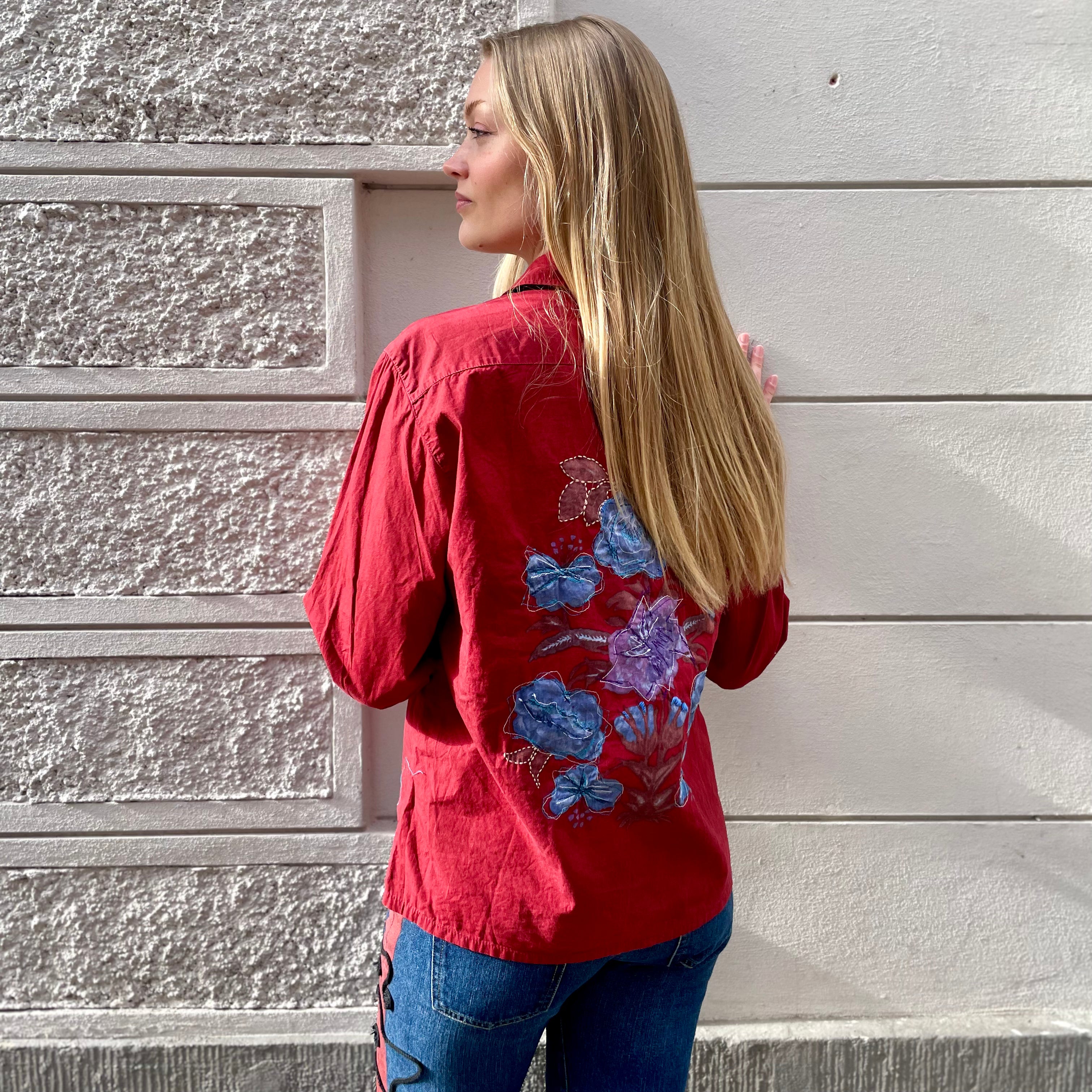 Portayal x 12oz Vintage Upcycled embroidered Guess Shirt