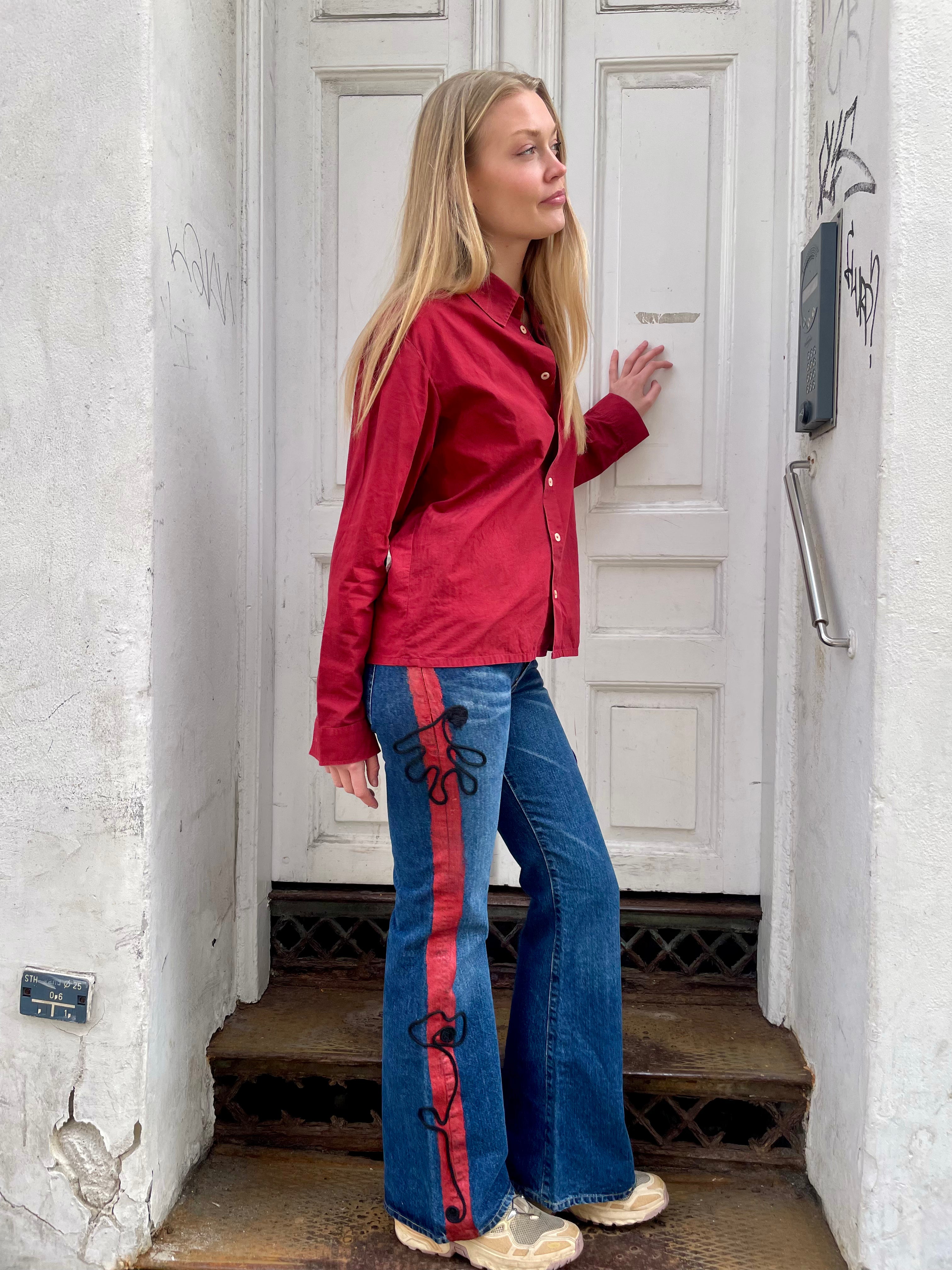 Portayal x 12oz Vintage Upcycled Replay Flared Jeans