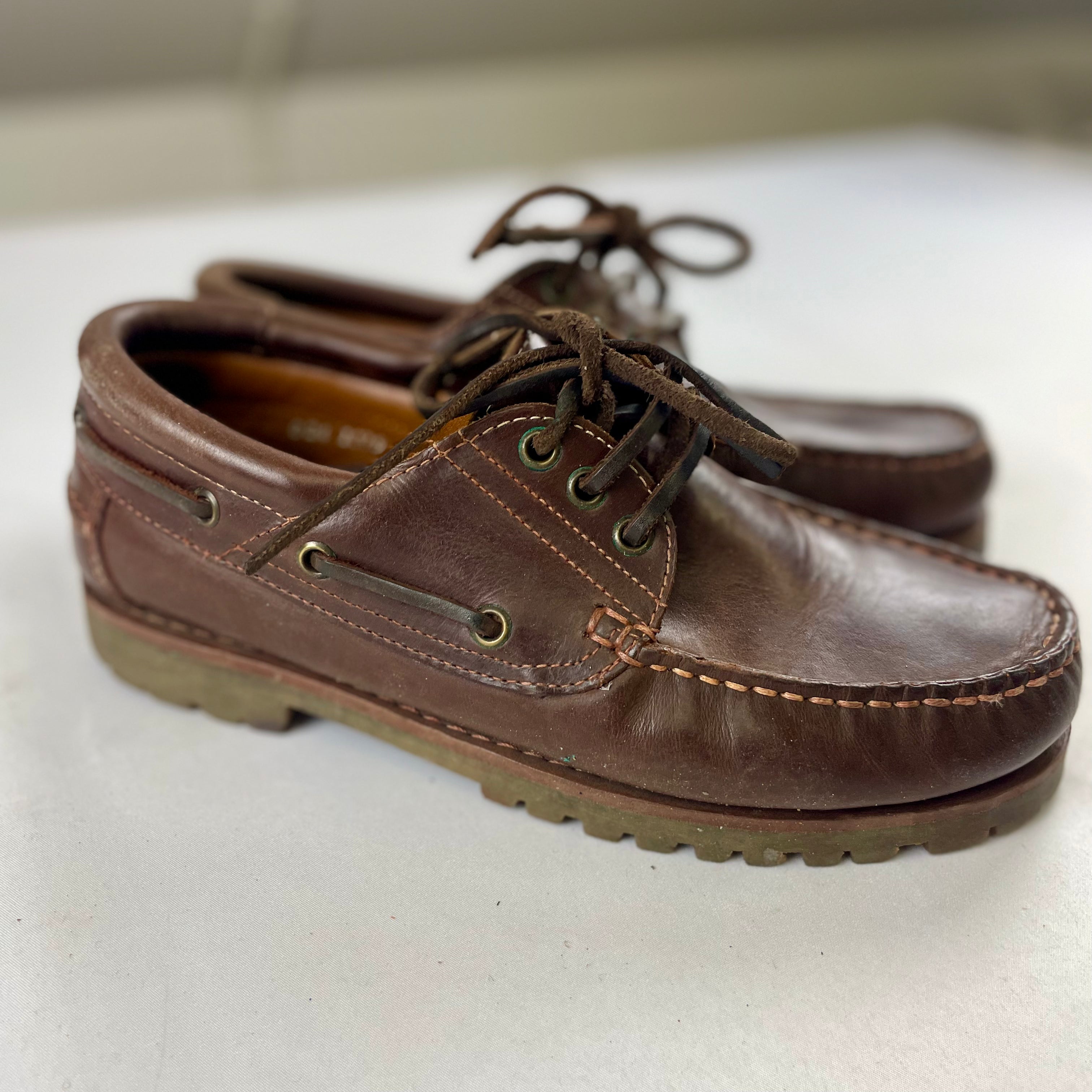 Vintage Leather Boat Shoes