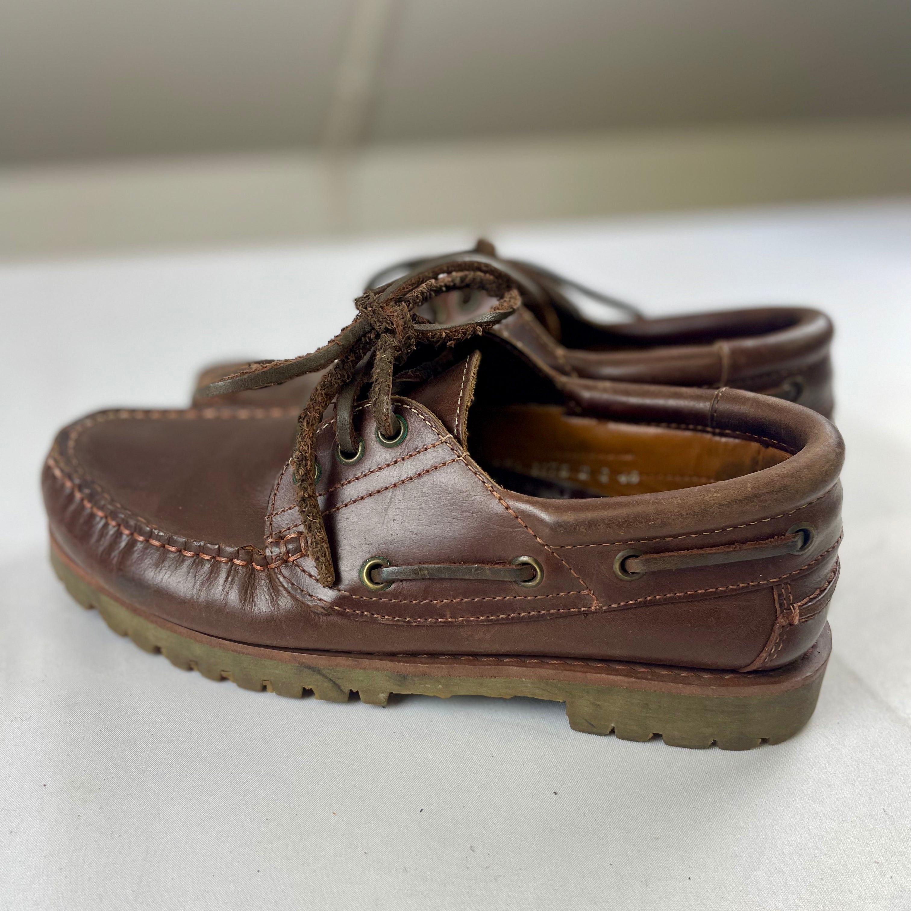 Vintage Leather Boat Shoes
