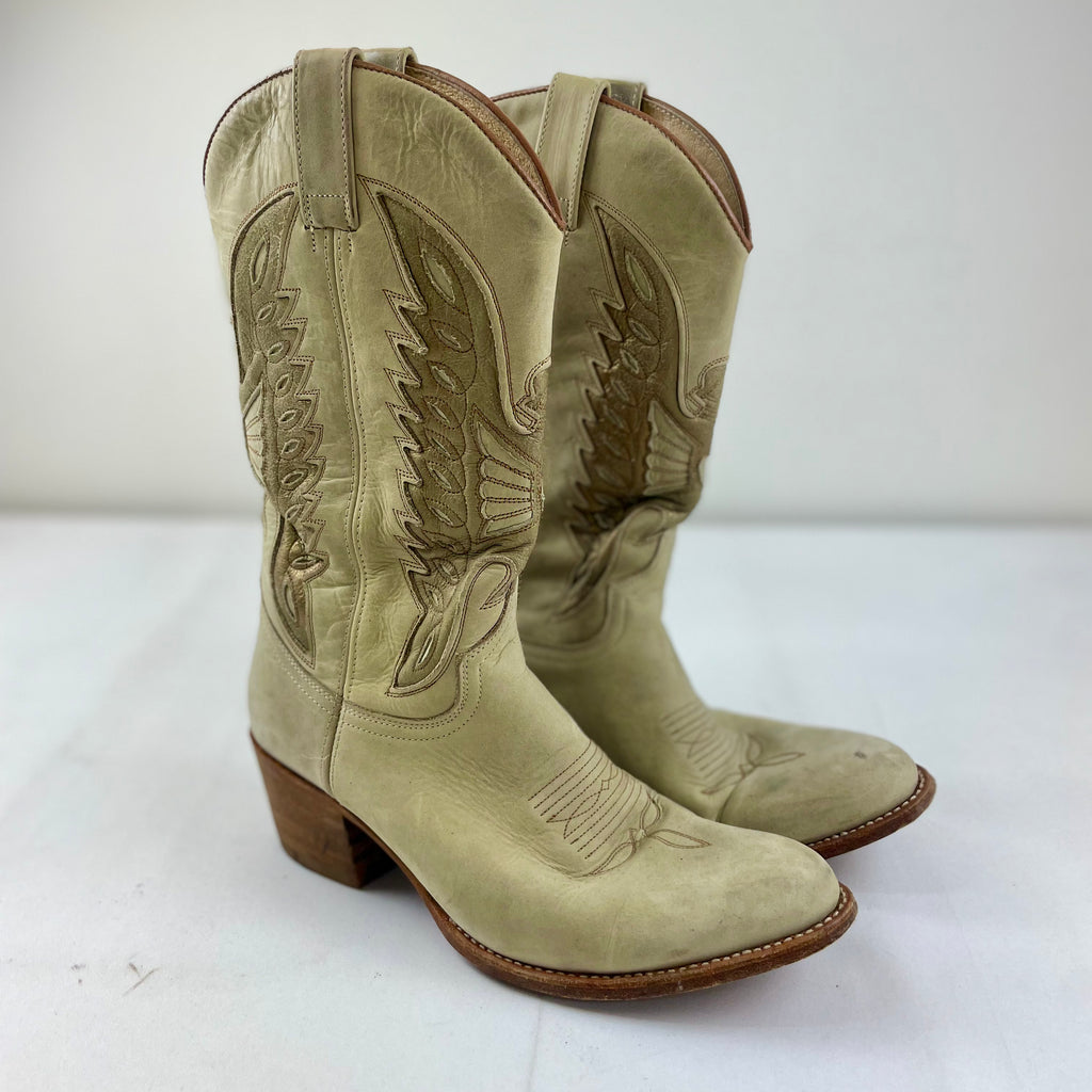 Vintage Sendra Suede Cowboy Boots