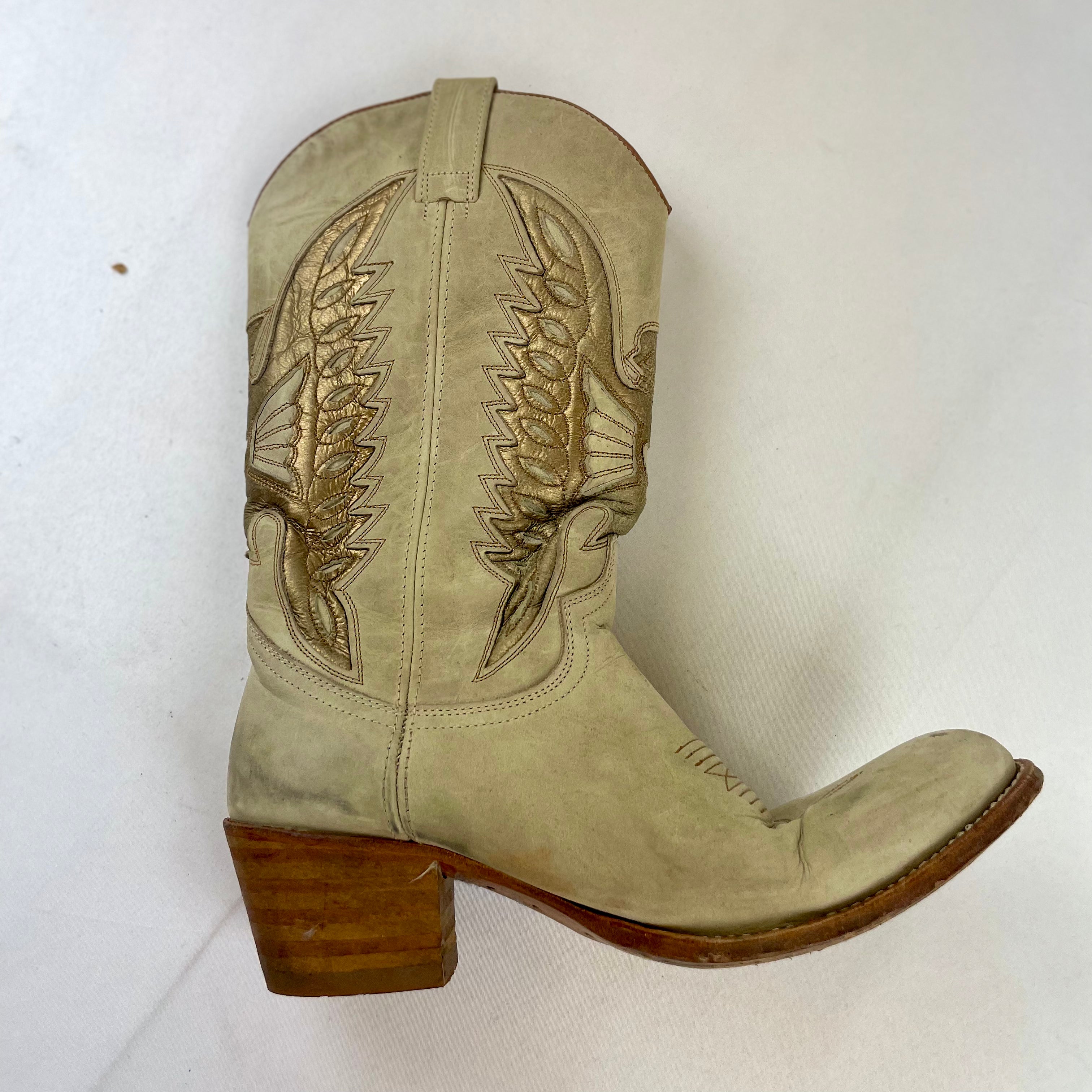 Vintage Sendra Suede Cowboy Boots