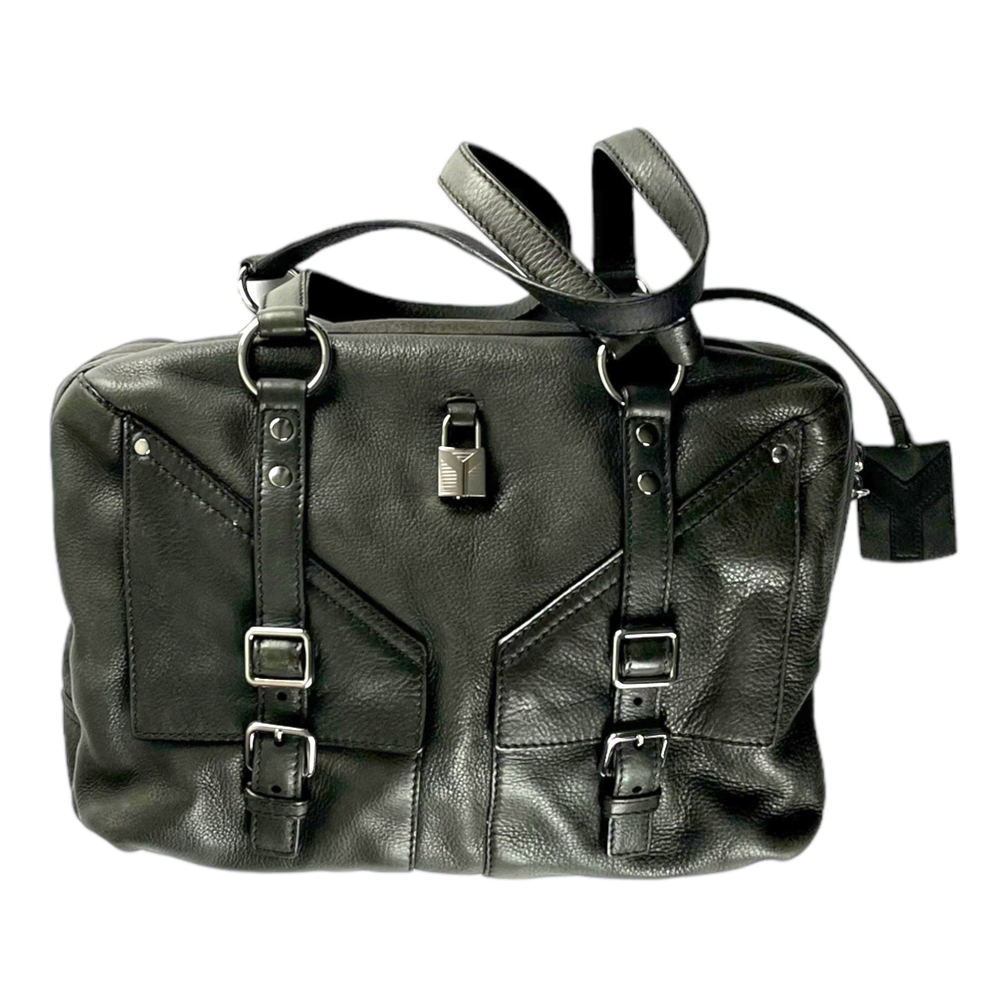Vintage Yves Saint Laurent Gray Calfskin Bag
