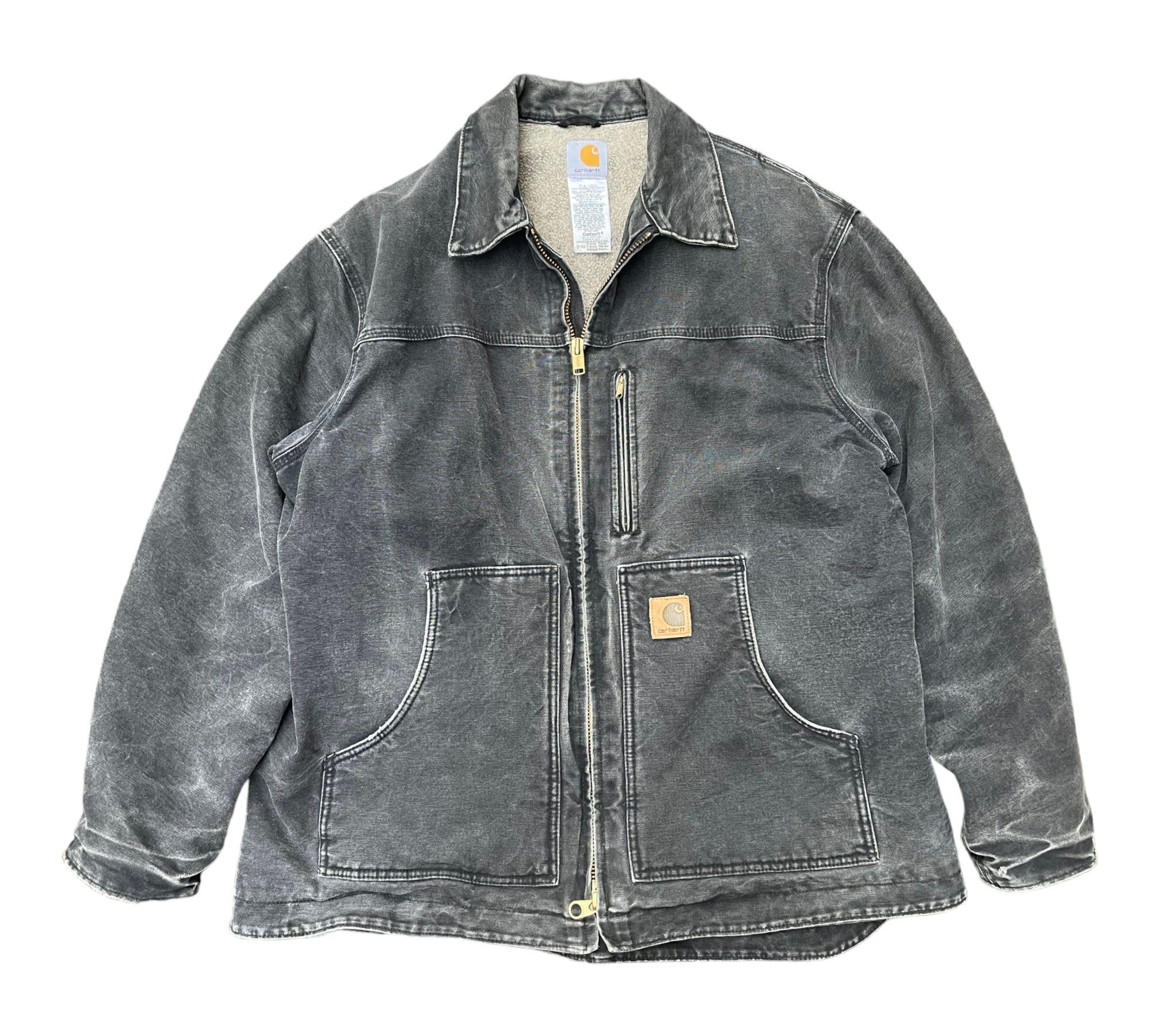 Vintage Carhartt Perfect Black Faded Jacket