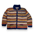 Vintage Hand Knitted Zip-up Cardigan