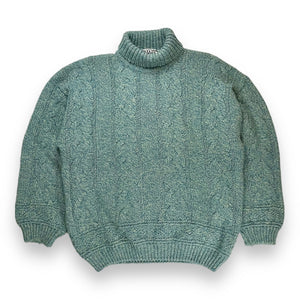 Vintage Cable Turtleneck Sweater