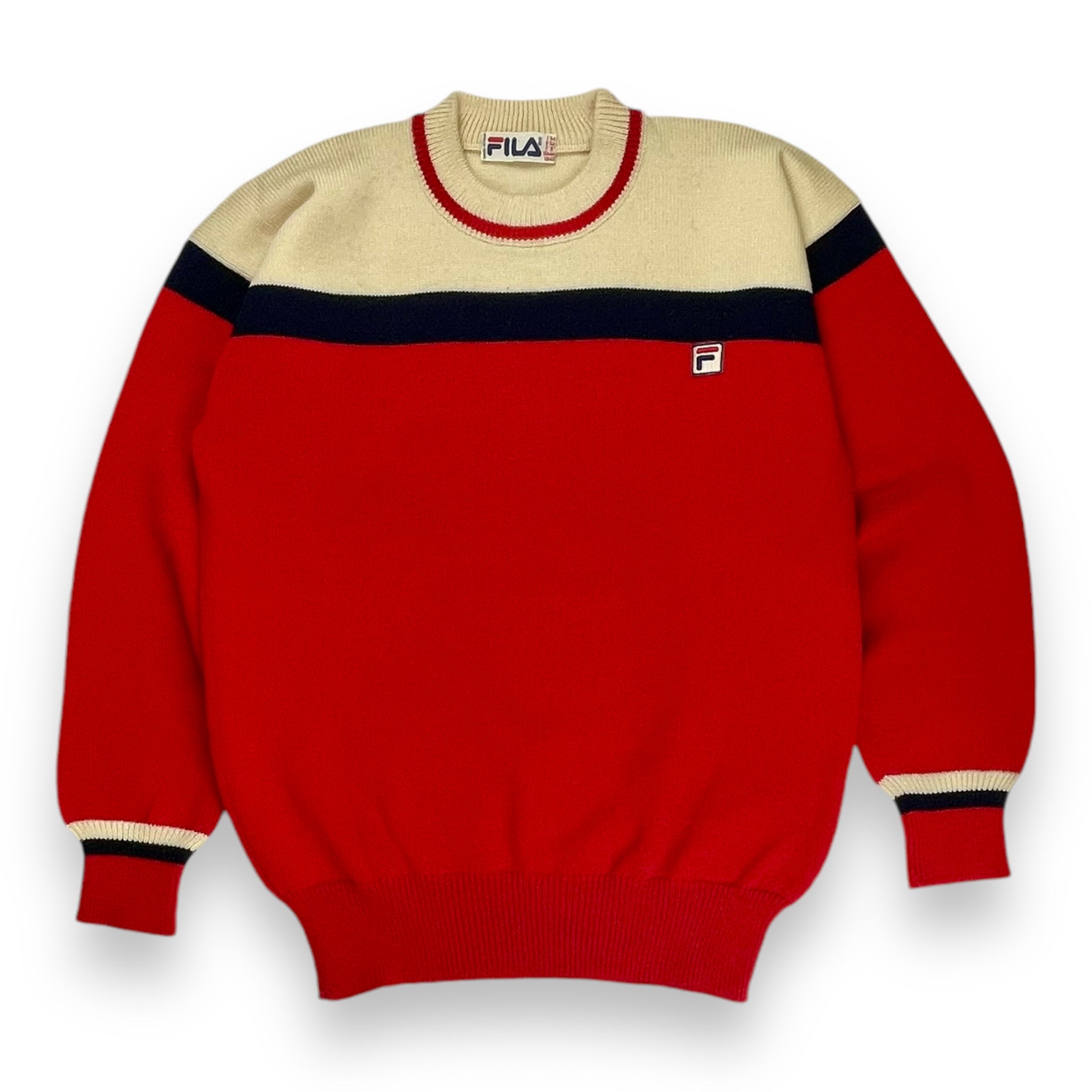 Vintage 80s Fila Ski Knitted Sweater