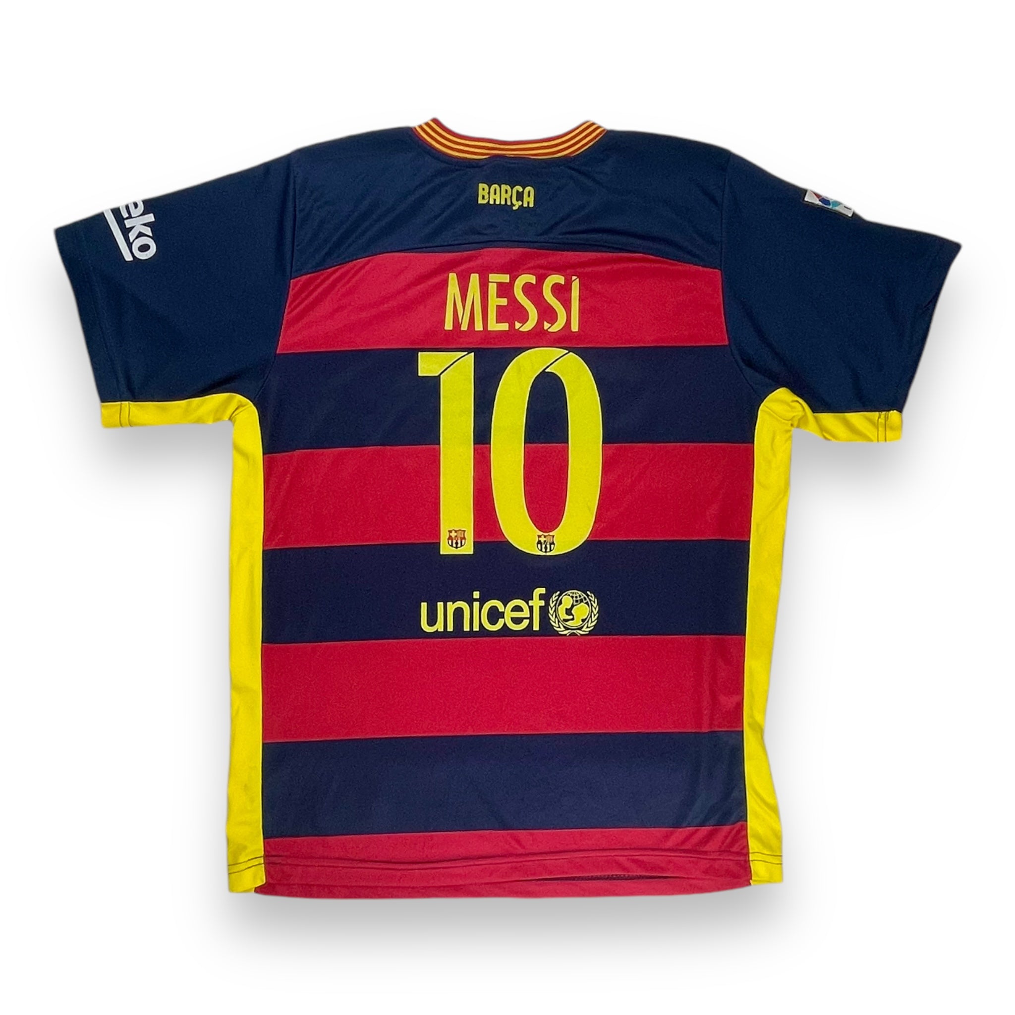 Vintage FC Barcelona 15/16 Messi #10 Jersey.