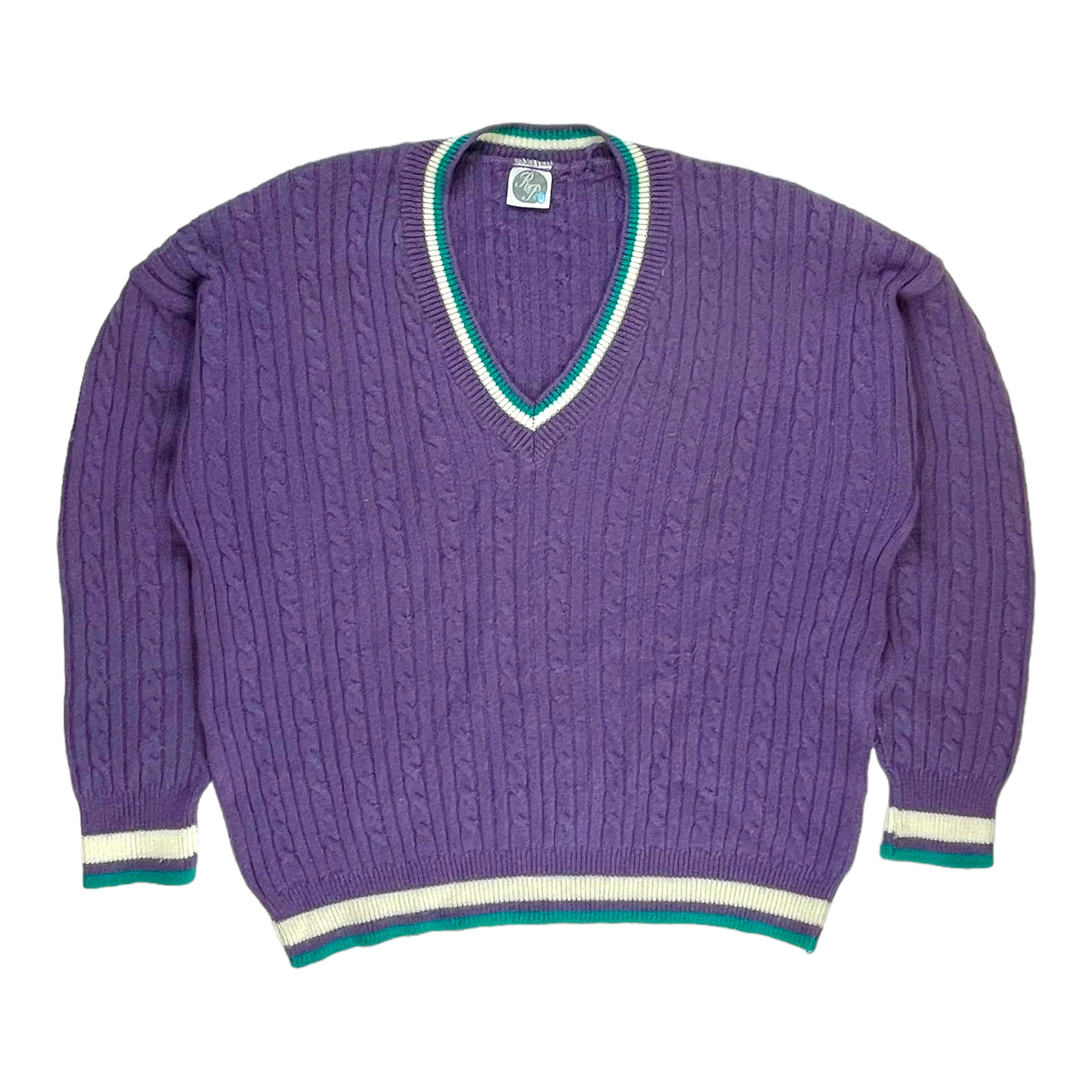 Vintage 80s V-neck Crickets sweater