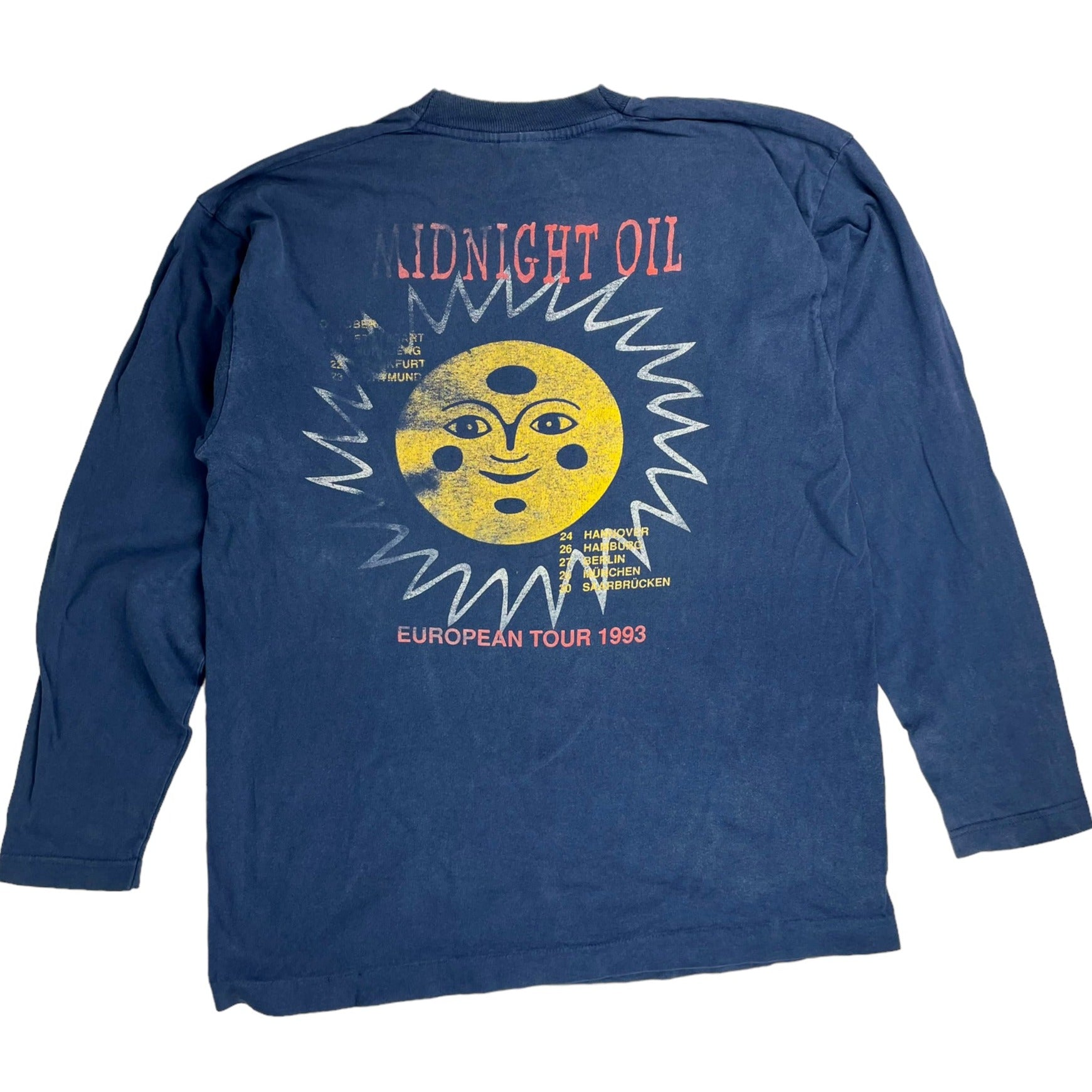 Vintage 1993 Midnight Oil Long Sleeve T-Shirt