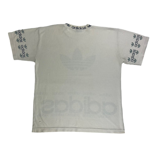 Rare Vintage Adidas Waffle Fabric Logo T-Shirt