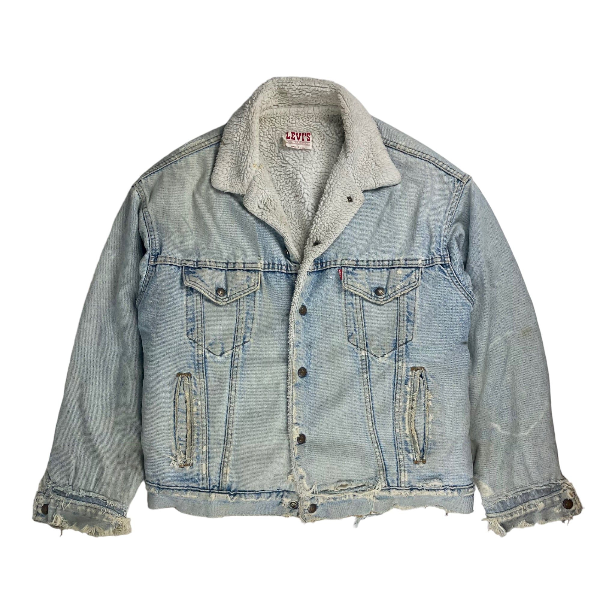 Vintage Levis Teddy Lined Denim Jacket
