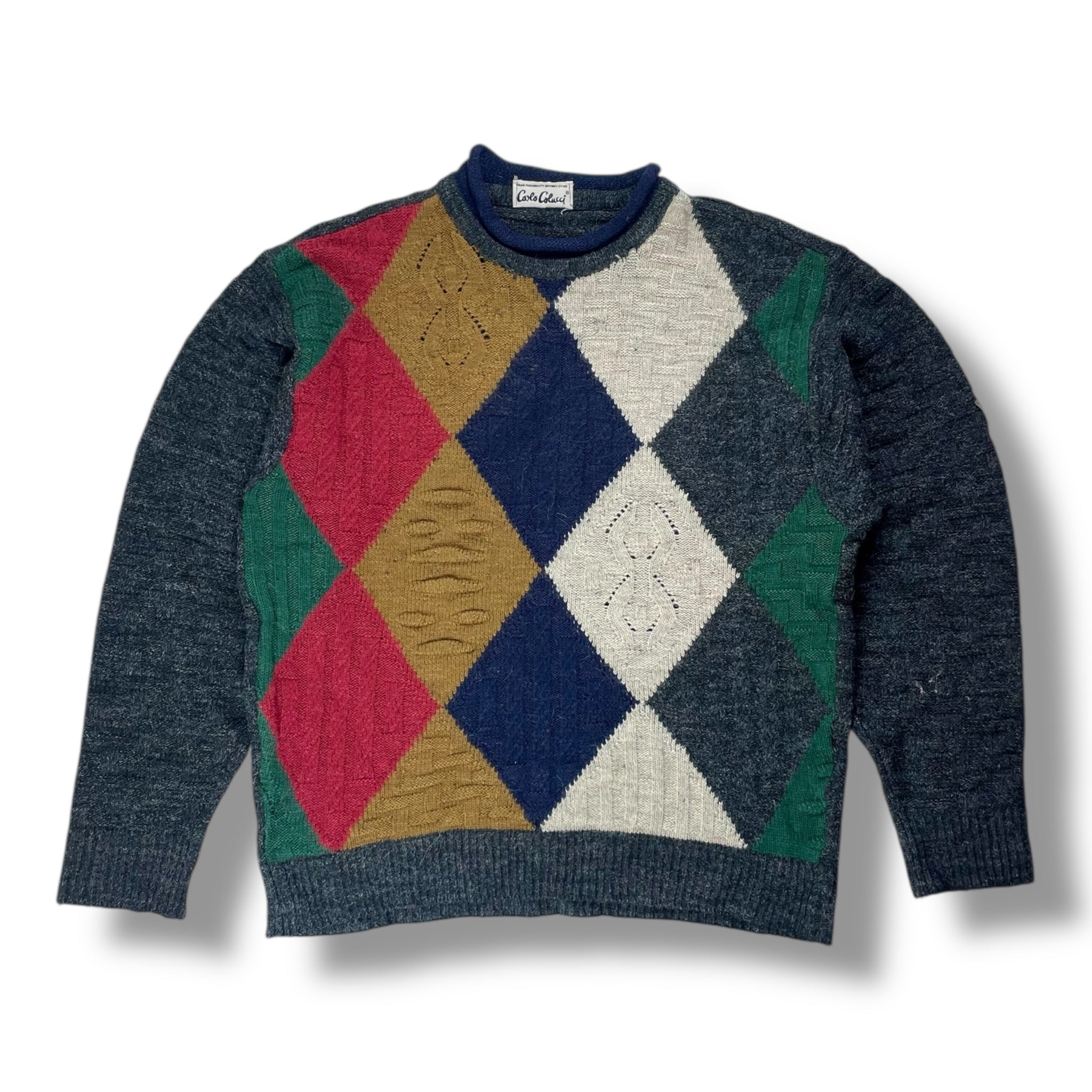 Vintage Carlo Colucci Wool Blend Knitted Sweater