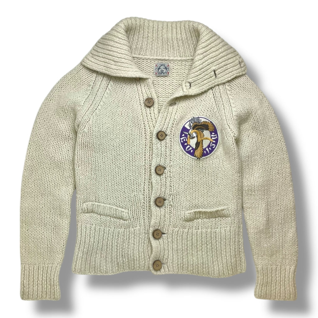 Vintage Evisu Wool Cream Cardigan