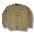 Vintage Cable Knit Placket Cardigan