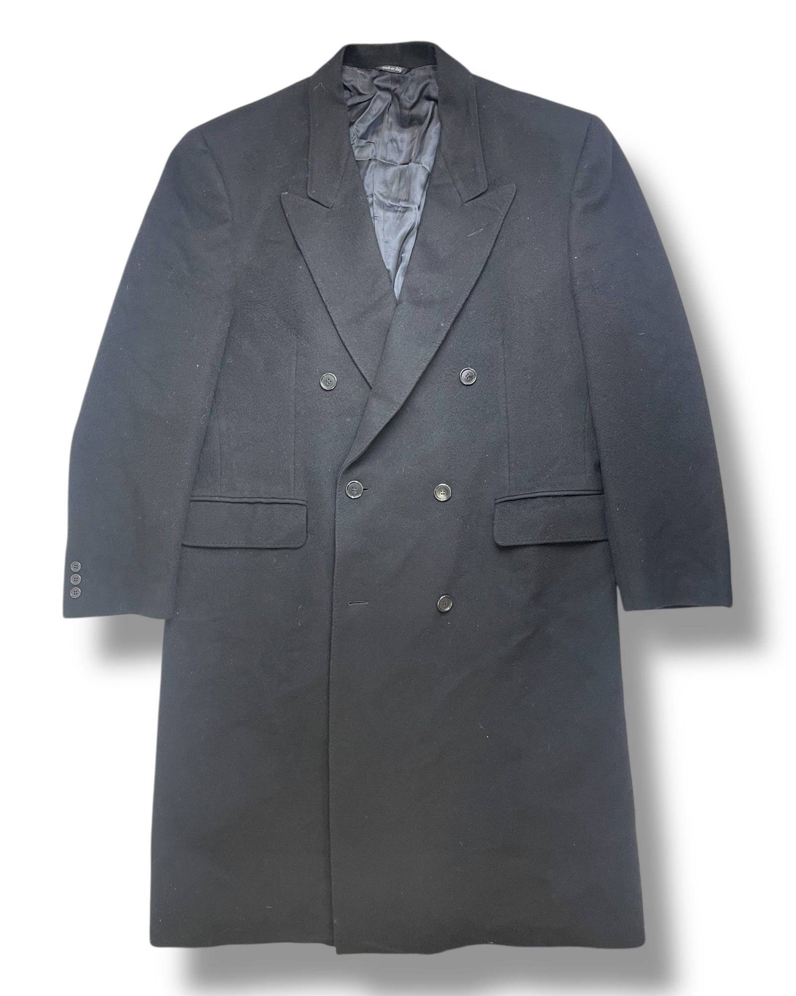 Vintage Wool-Cashmere Double Breasted Overcoat