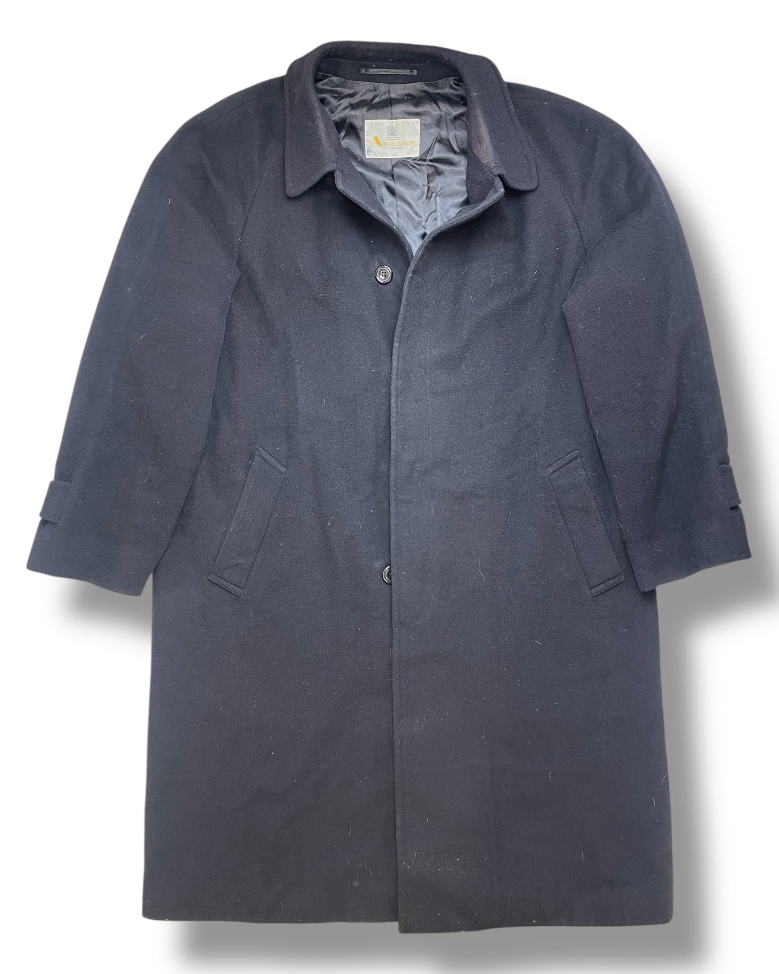 Vintage Navy Aquascutum Overcoat