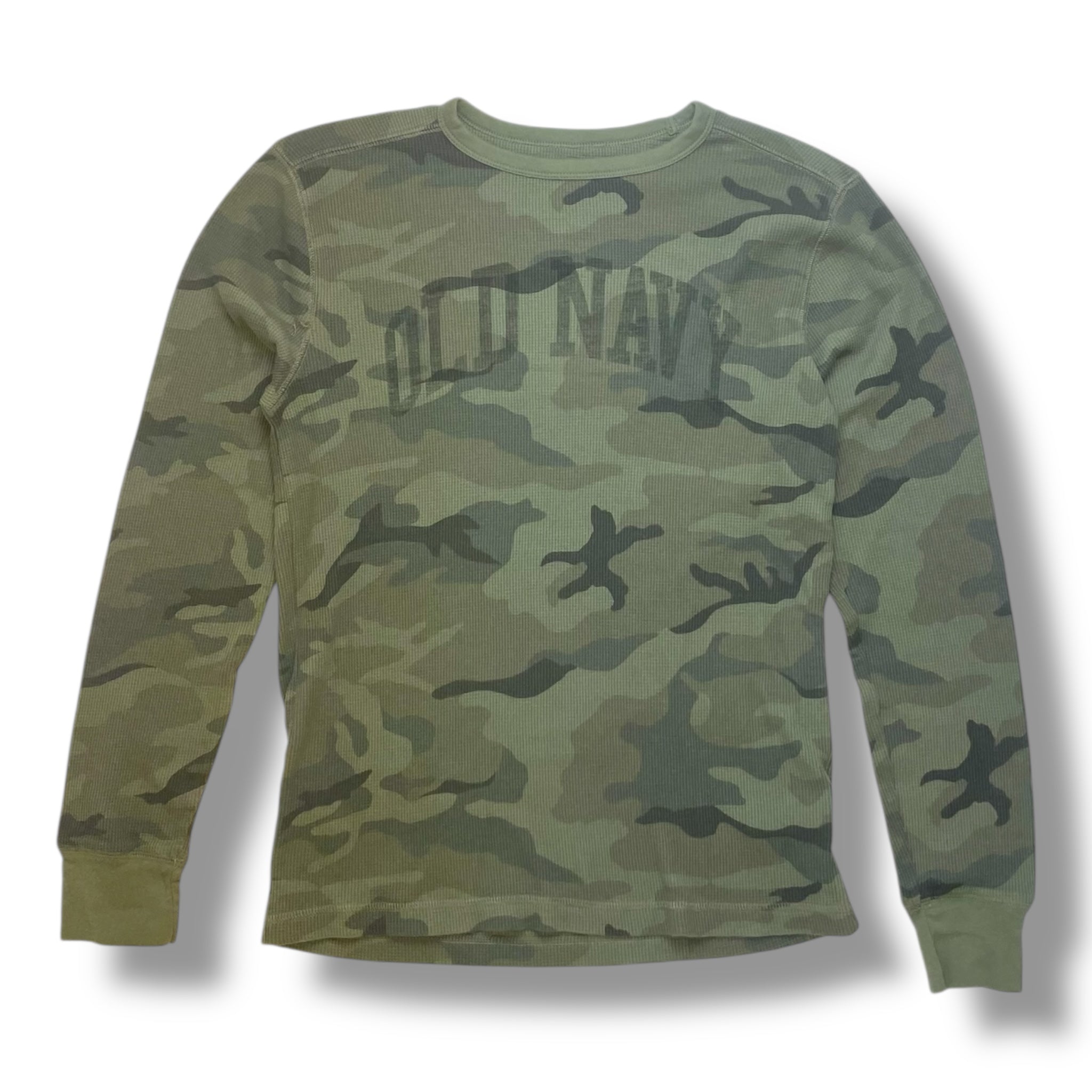 Vintage Camo Thermal-Knit Long-Sleeve T-Shirt
