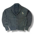 Vintage Shawl-Collar Knit Cardigan
