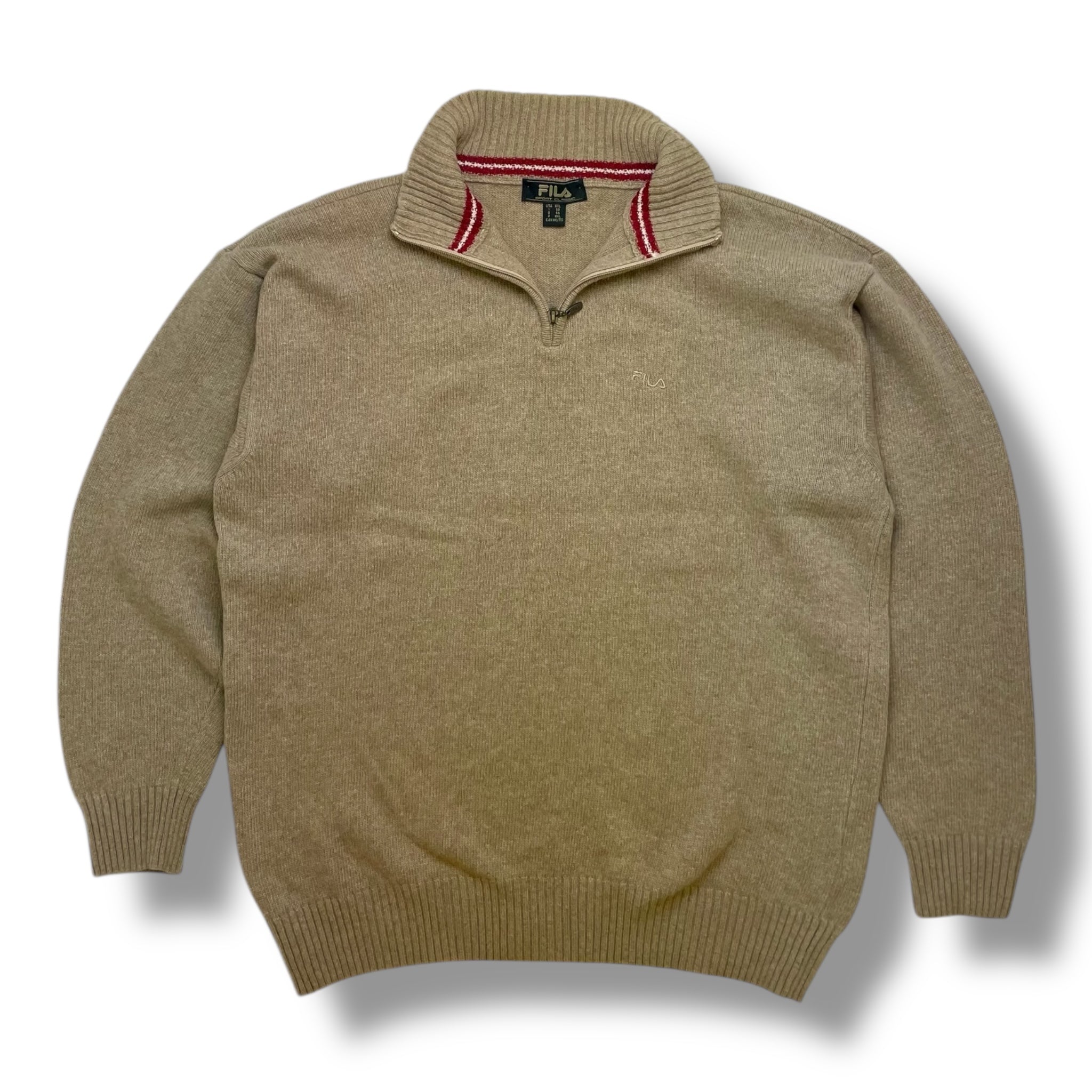 Vintage Zip Neck FILA Knitted
