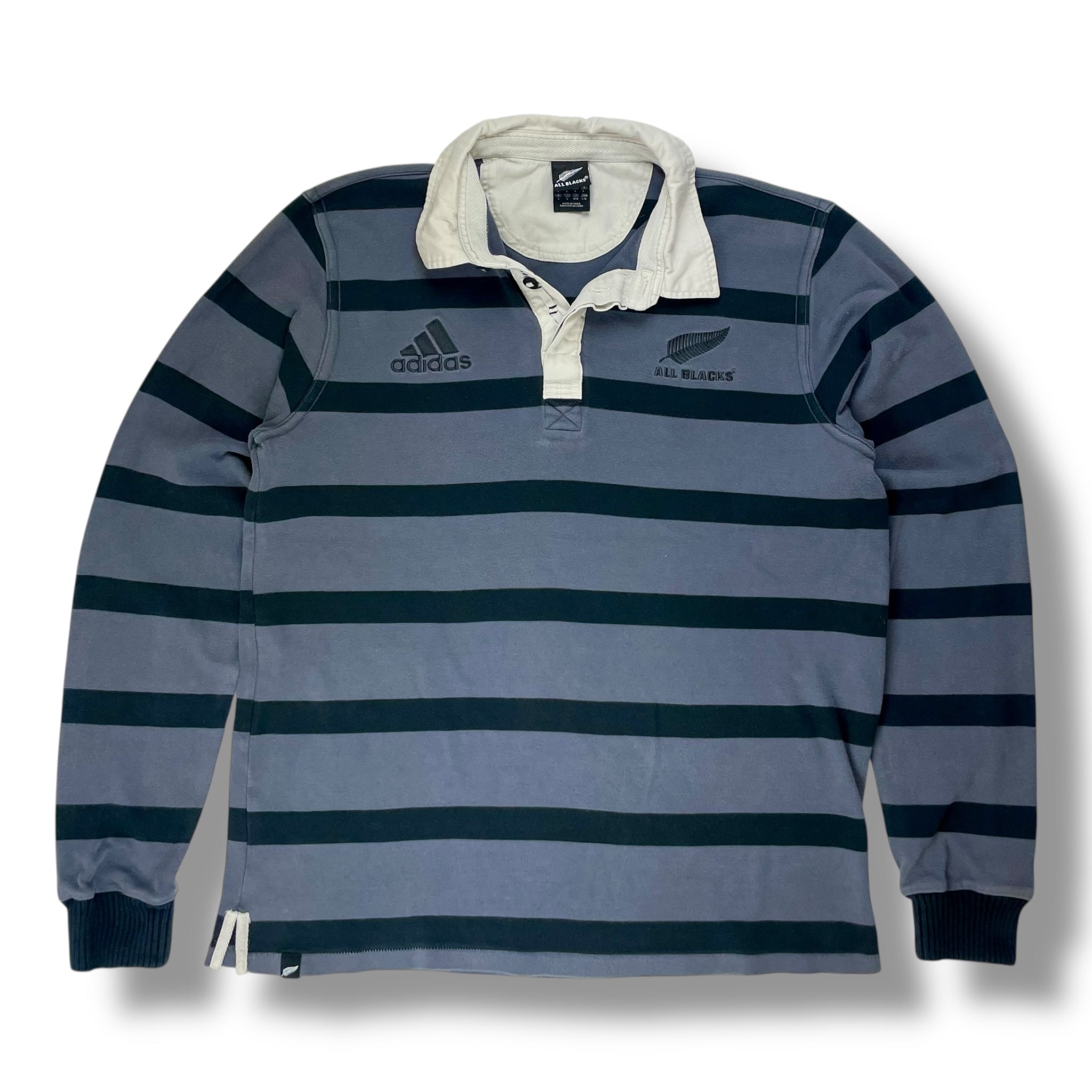 Vintage All Balcks Rugby Polo Sweatshirt