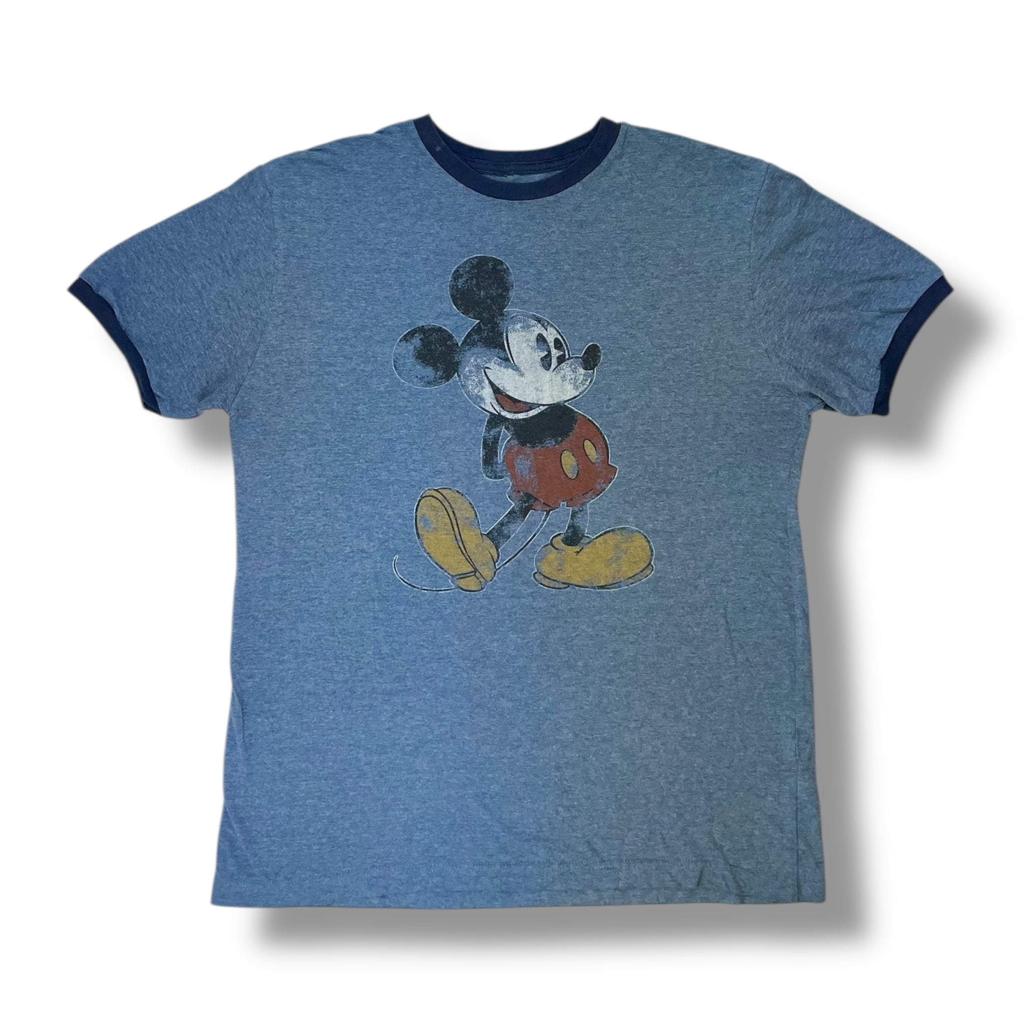 Vintage 00s Mickey Mouse Ringer T-Shirt
