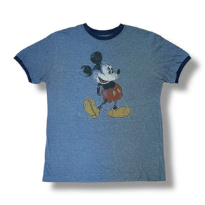 Vintage 00s Mickey Mouse Ringer T-Shirt