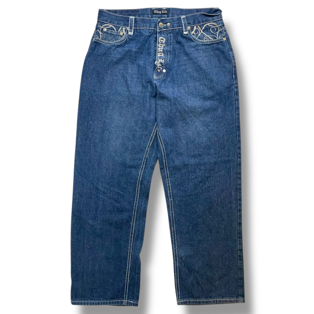 Vintage Ed Hardy X Christian Audigier Thug Life Jeans