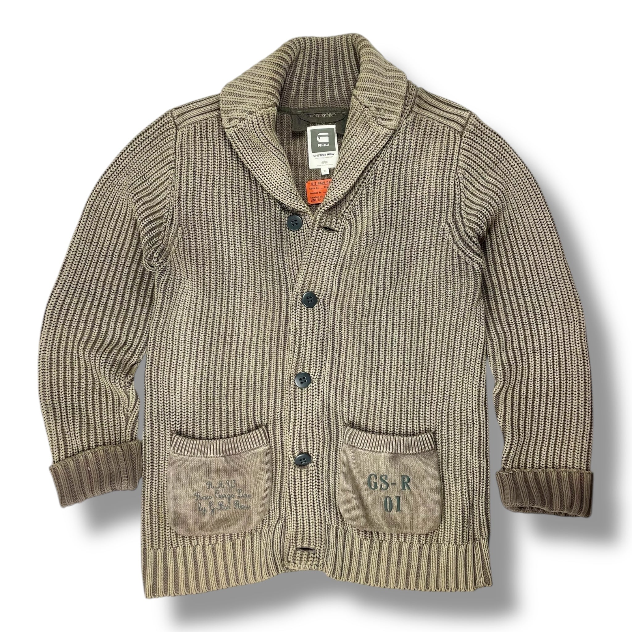Vintage G-star Raw Shawl Collar Cardigan