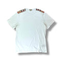 Vintage Burberry Brit White Nova Check Shoulder T-Shirt
