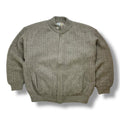 Vintage 70s Cable Knit Zip Cardigan