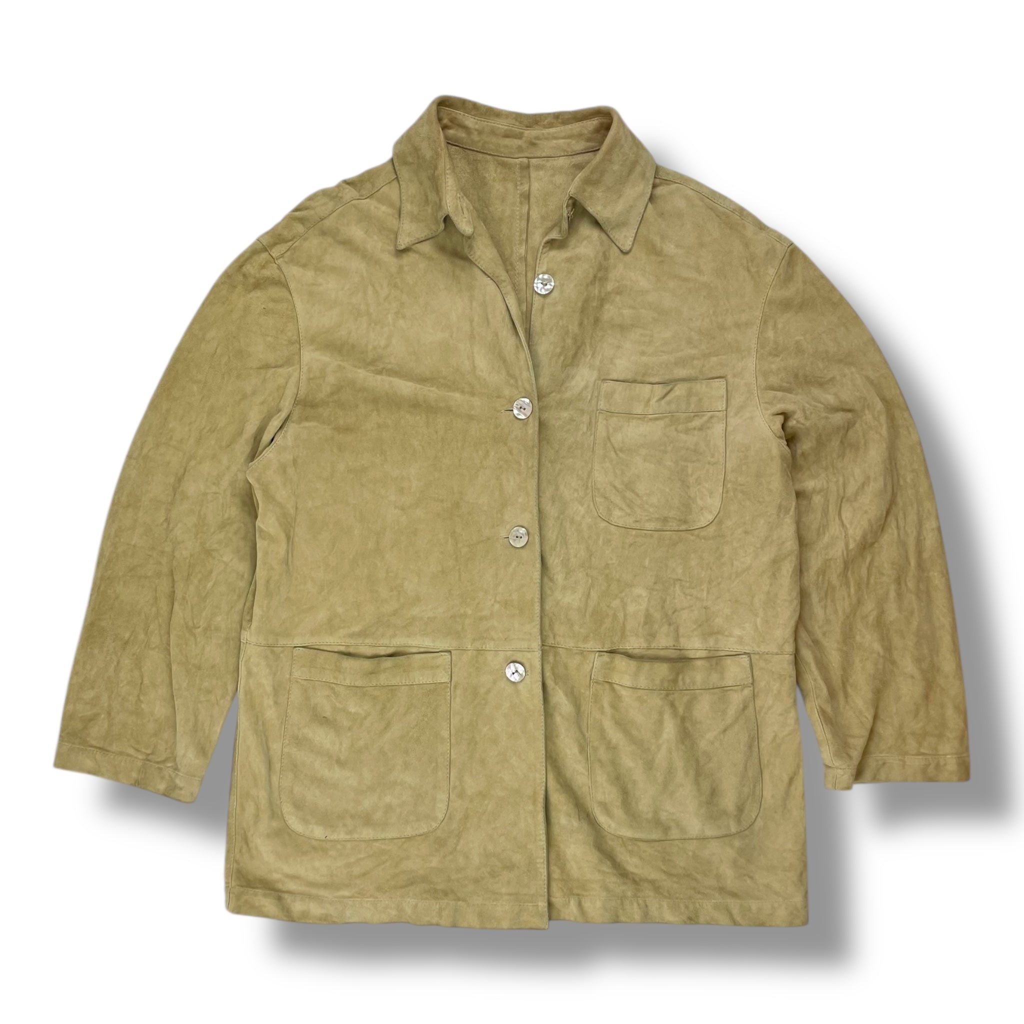 Vintage Suede Leather Cowboy Shirt