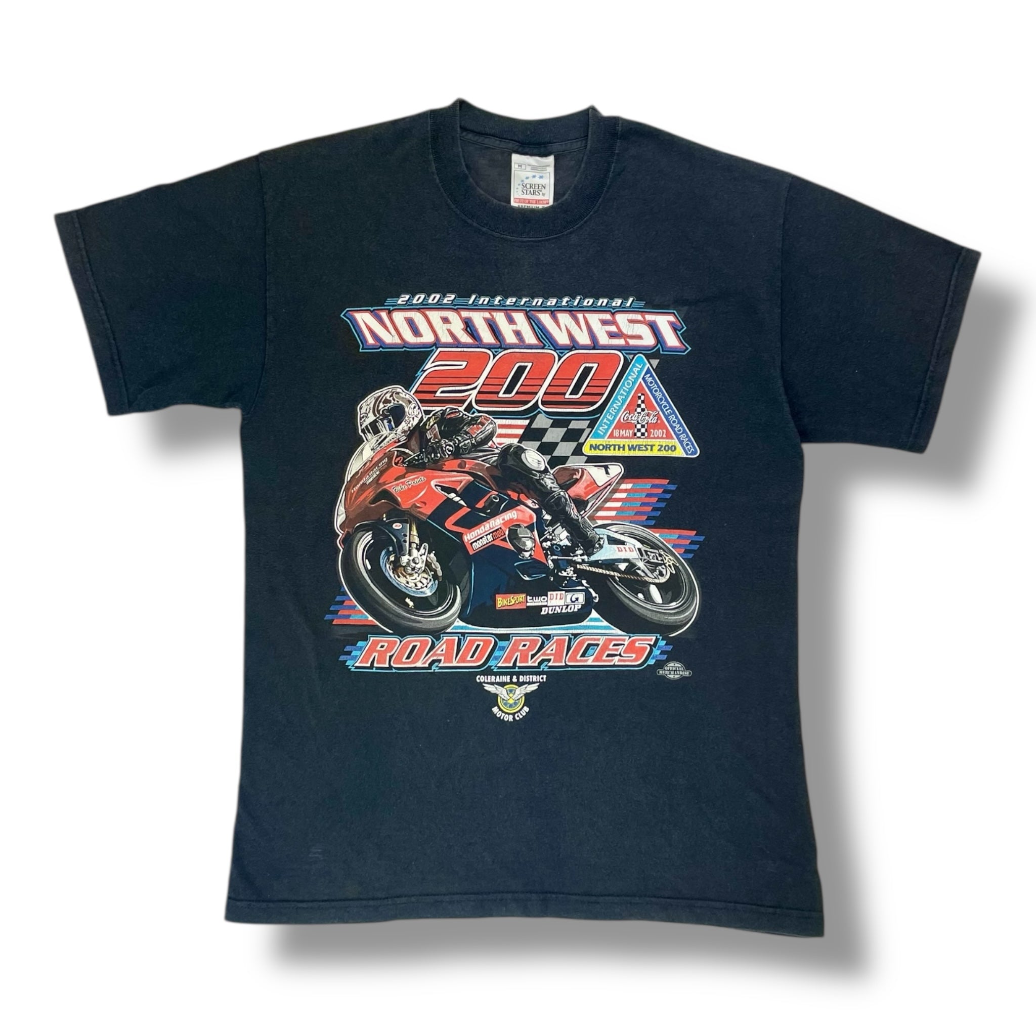 Vintage '02 North West 200 Motorcyle Road Racer T-Shirt