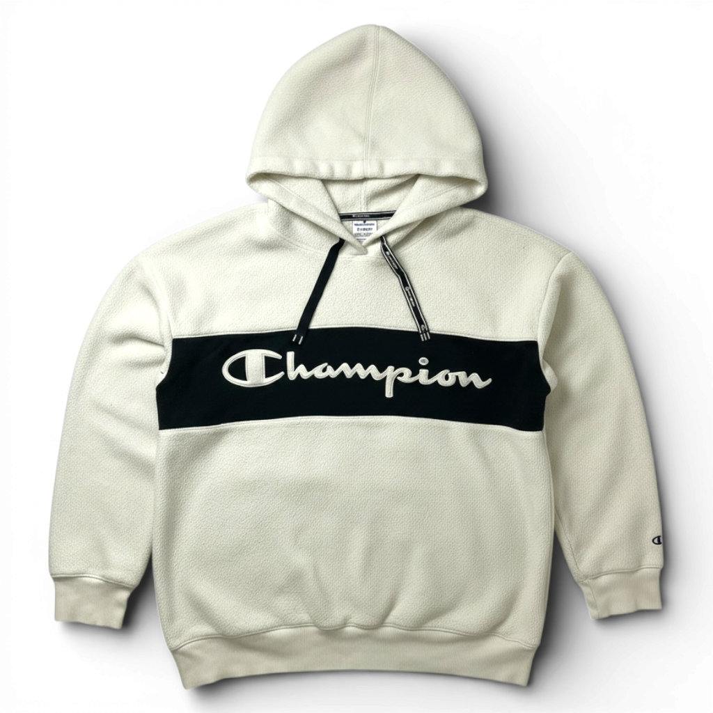 Vintage Champion Pile Hoodie Fleece
