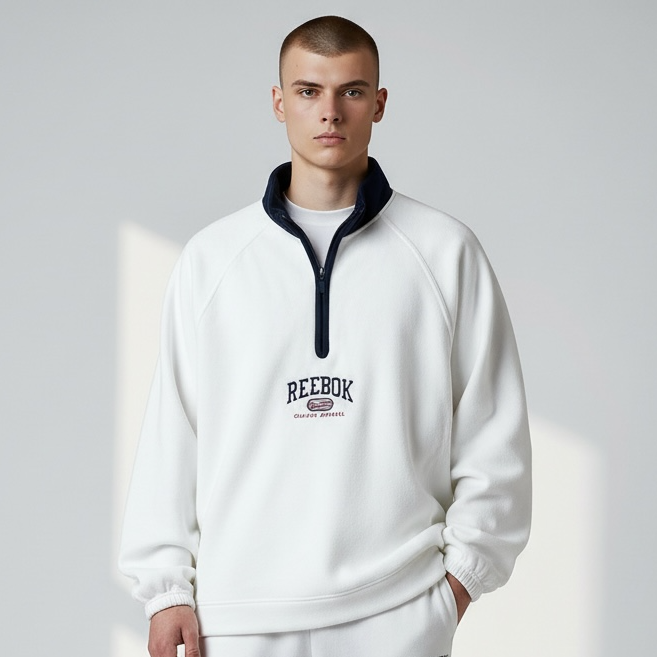 Vintage Reebok Half Zip Fleece