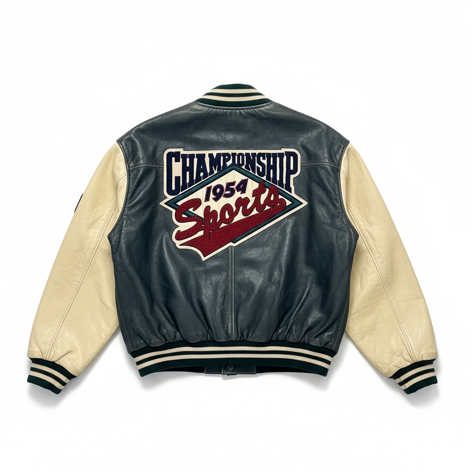 Vintage GAP Leather Varsity Jacket