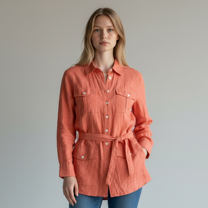 Vintage Ralph Lauren Silk Safari Shirt