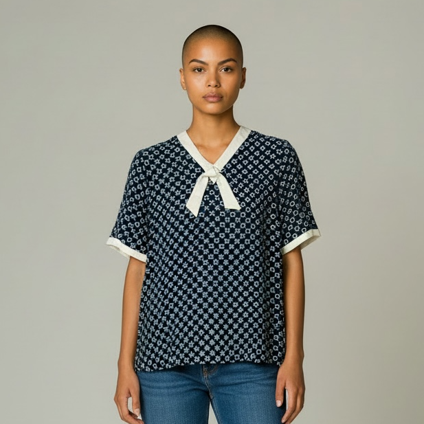 Vintage Valentino V-Neck Blouse