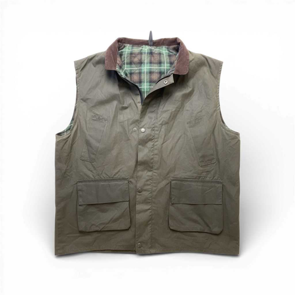 Vintage Waxed Cotton Gilet