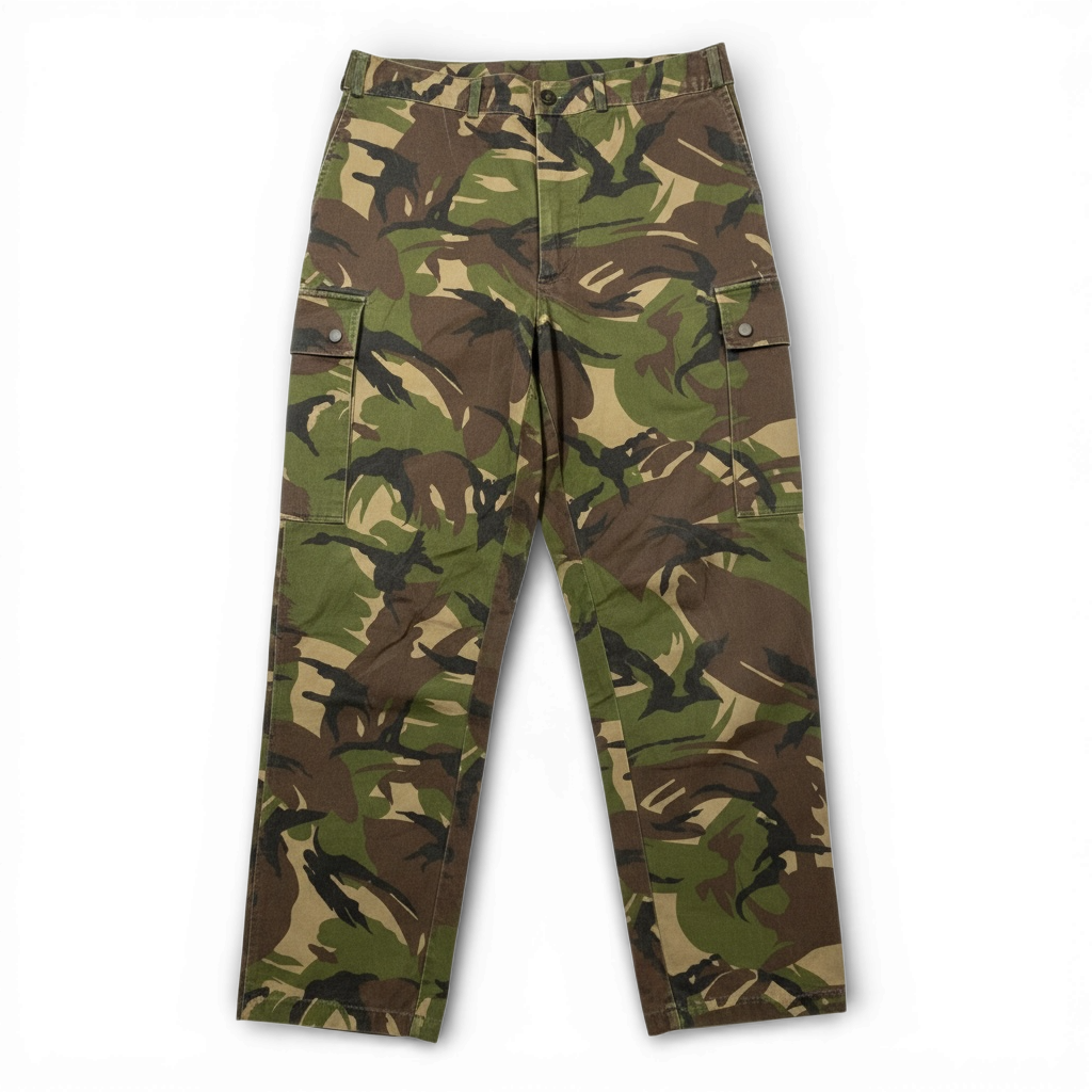 Vintage British Army Woodland Camo Trousers