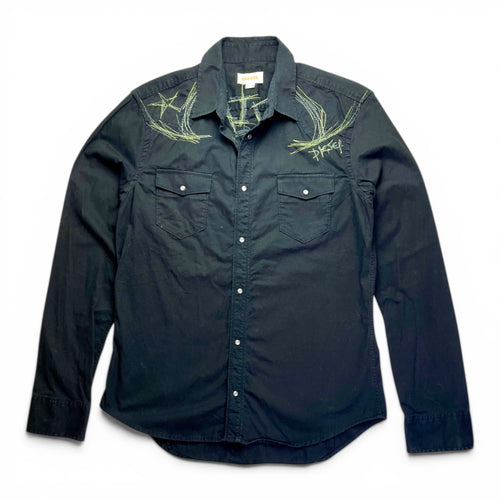 Portayal x 12oz Vintage Upcycled embroidered Diesel Shirt