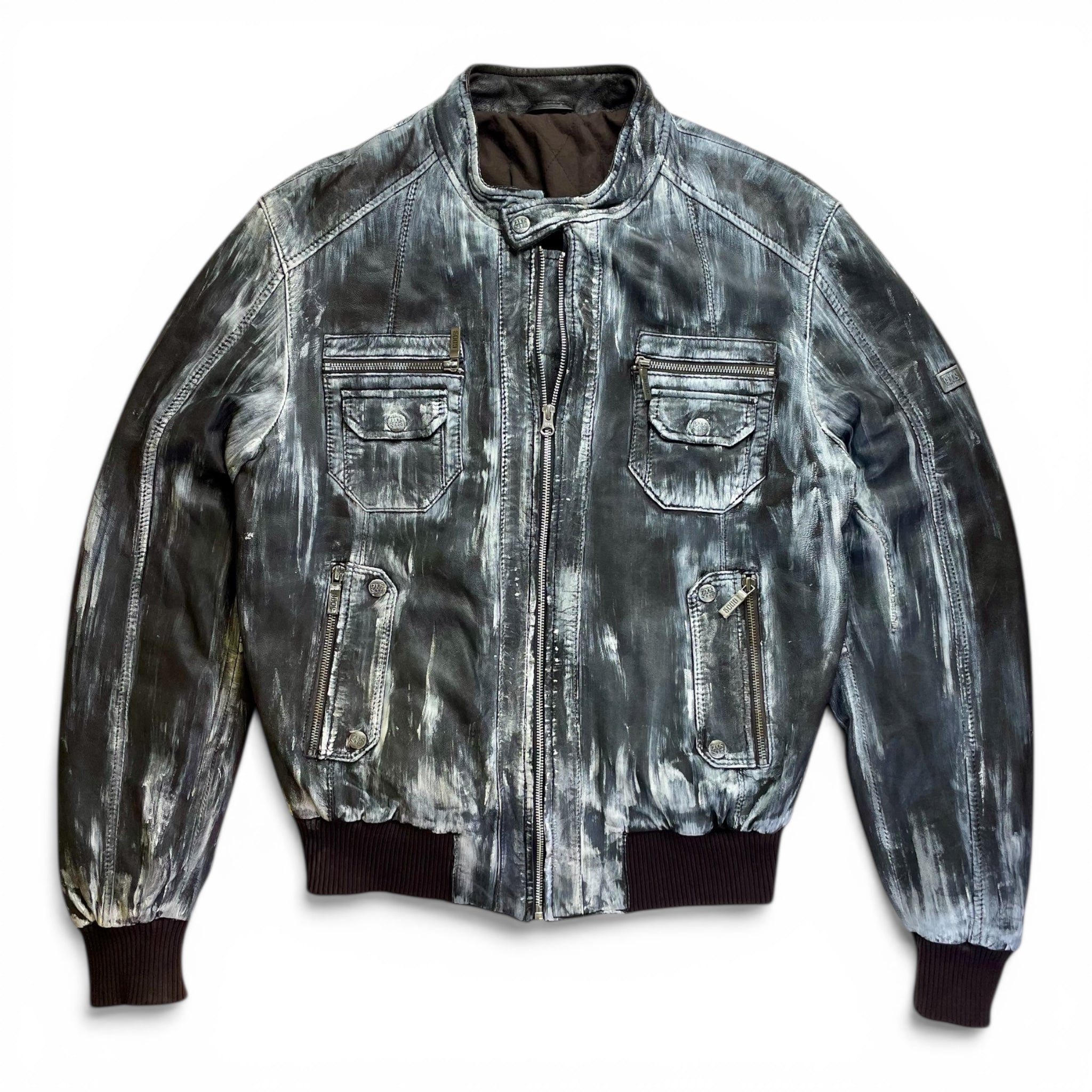 Portayal x 12oz Vintage Upcycled Leather Jacket