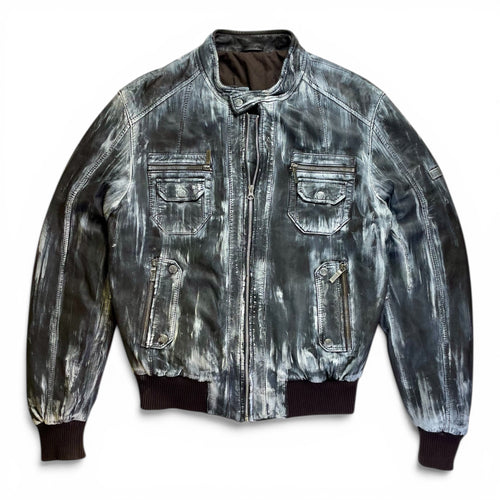 Portayal x 12oz Vintage Upcycled Leather Jacket