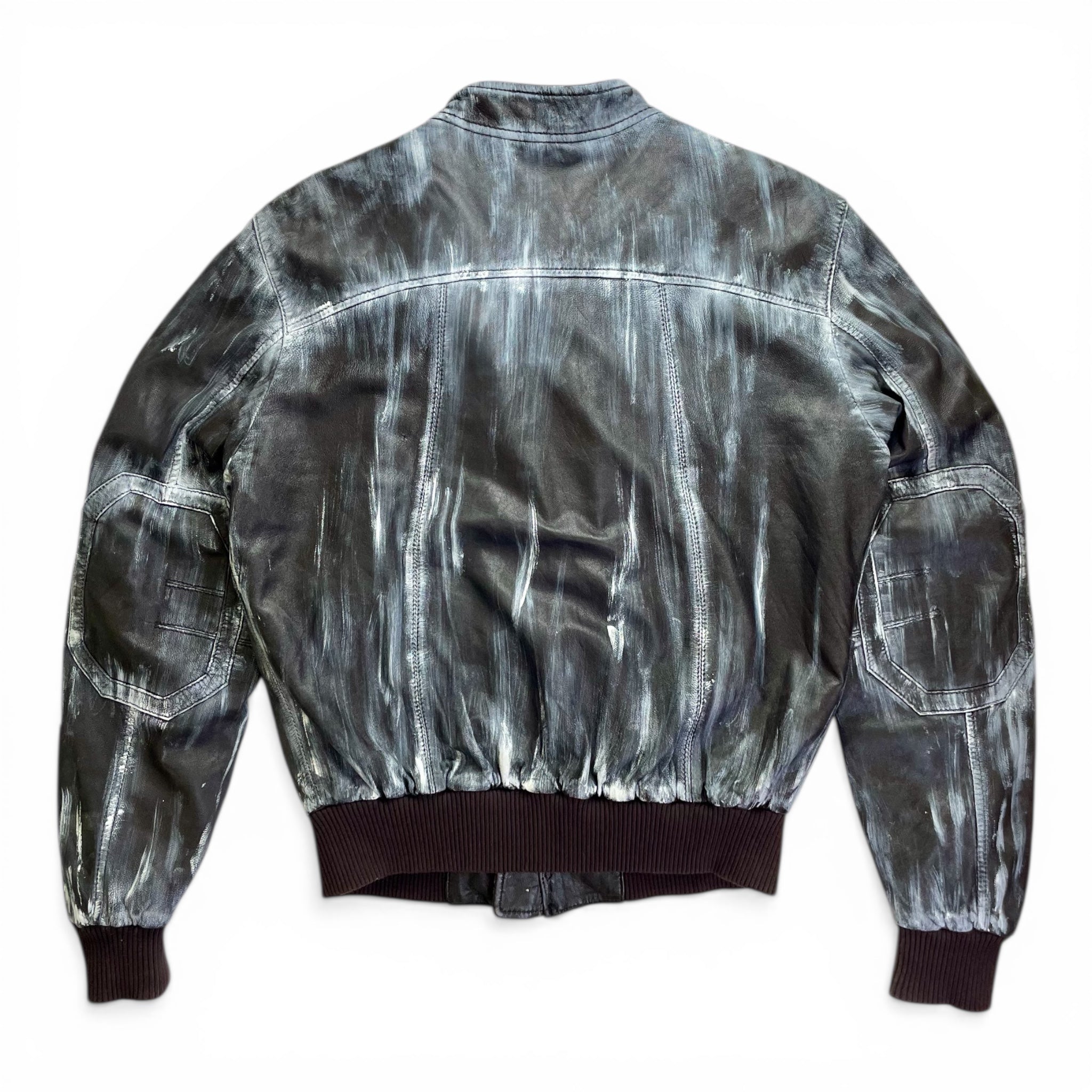 Portayal x 12oz Vintage Upcycled Leather Jacket