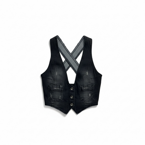 Portayal x 12oz Vintage Upcycled Denim Vest